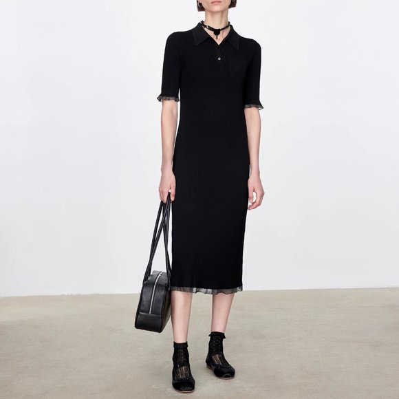 CHICJOC Women Ultimate Eco-Cooling Midi Dress in black - Picture 6 of 12